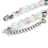 Regenbogenweiß | Silber | Meerjungfrau Glas Statement Halskette
